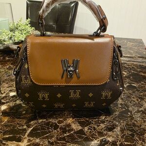 Luxurious Brown and Tan Satchel